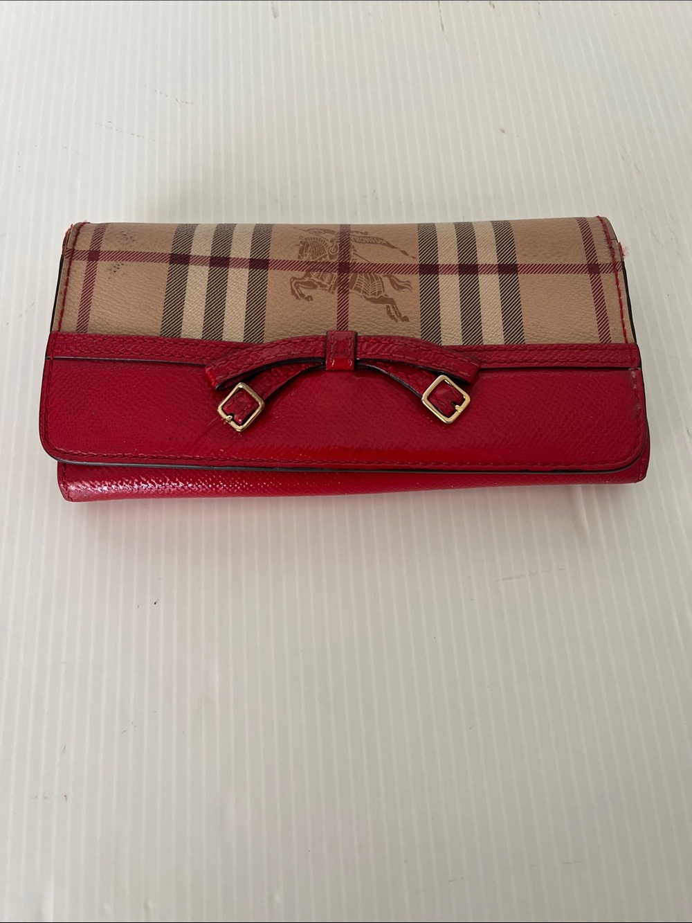Burberry Leather Continental Wallet